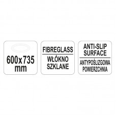 YG-02087 YATO GASTRO Tava servire ovala 600 x 735 ..